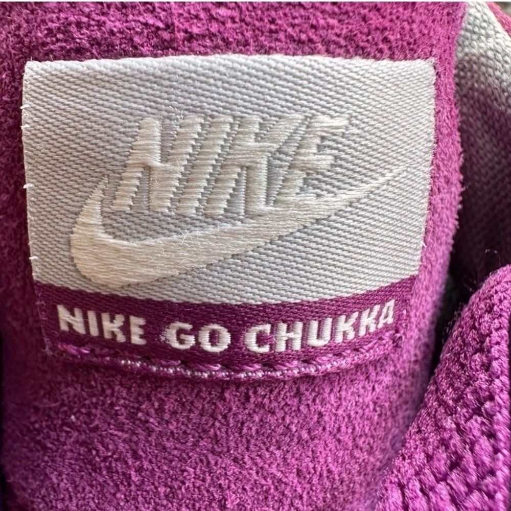 Nike Go Chukka Sneakers Shoes Magenta Purple Suede Mid Top Active Womens 5.5 - Picture 7 of 9